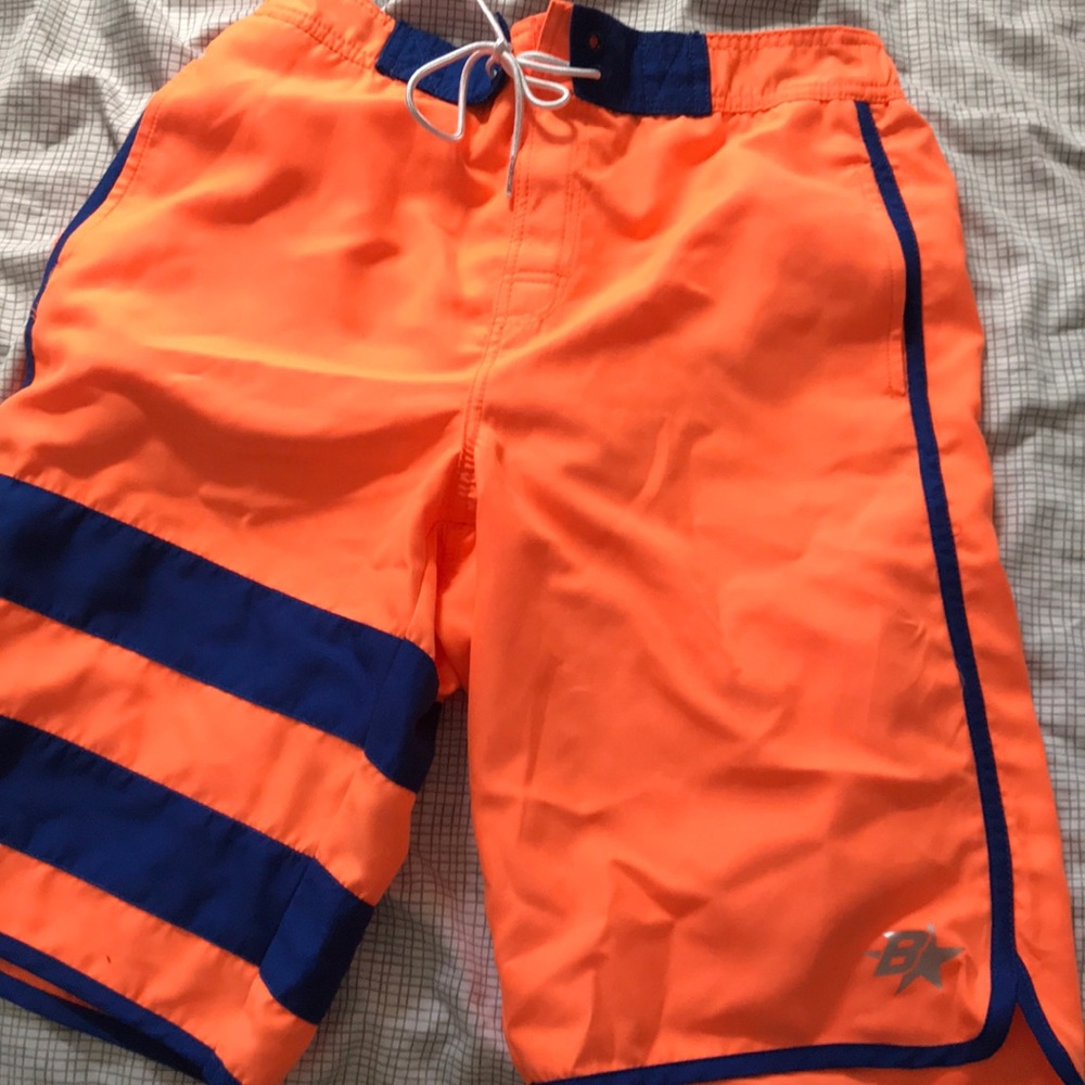 Neon  Orange swim shorts/trunks